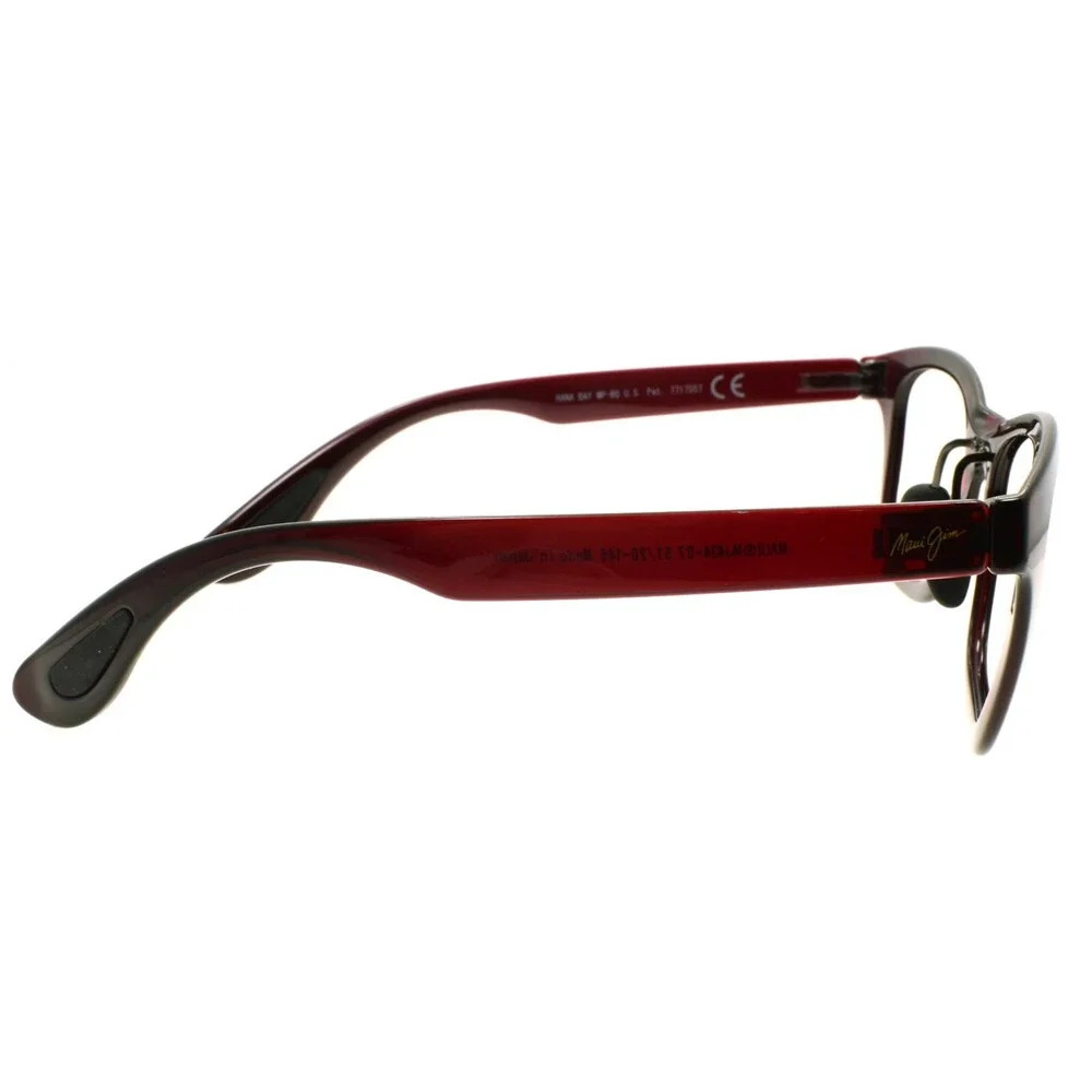 Maui Jim Hana Bay MJ434-07 FRAME ONLY Sunglasses Red Burgundy - Picture 5 of 6